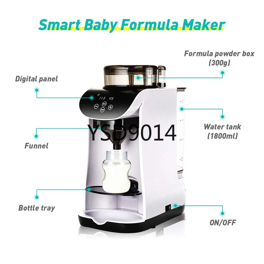 Milk powder mixing machine feeding bottle warmer one step food prepare machine with App WiFi control milk dispenser