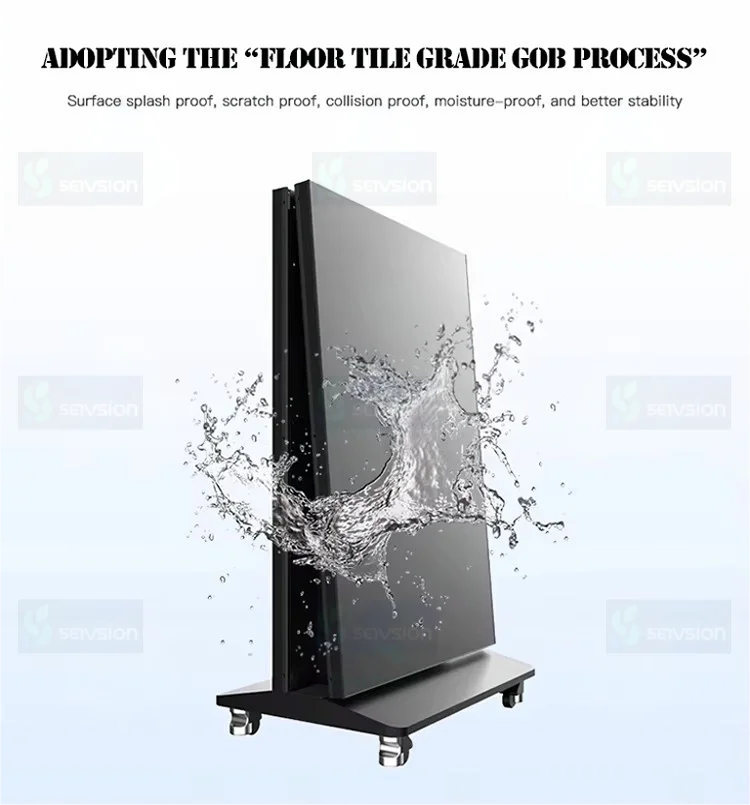 Folding P1.86 P2.5 Poster LED Screen Display For Shopping Mall High Visibility LED Poster Display