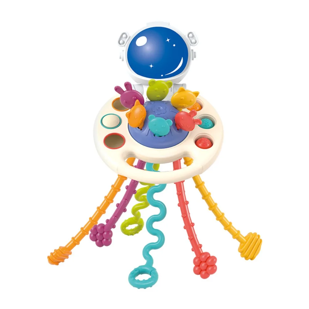 UFO Silikon Baby Training Tools Pull String Baby Montessori Spielzeug Pädagogisches Spielzeug Entwickeln Zahnen Sensorischen Spielzeug Baby