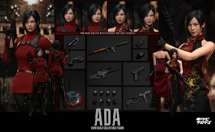 В наличии: Оригинальная фигурка MASTER TEAM Ada Wong 1/6 (MTTOYS018), 12 дюймов, полный комплект, коллекционная модель, подарки к празднику