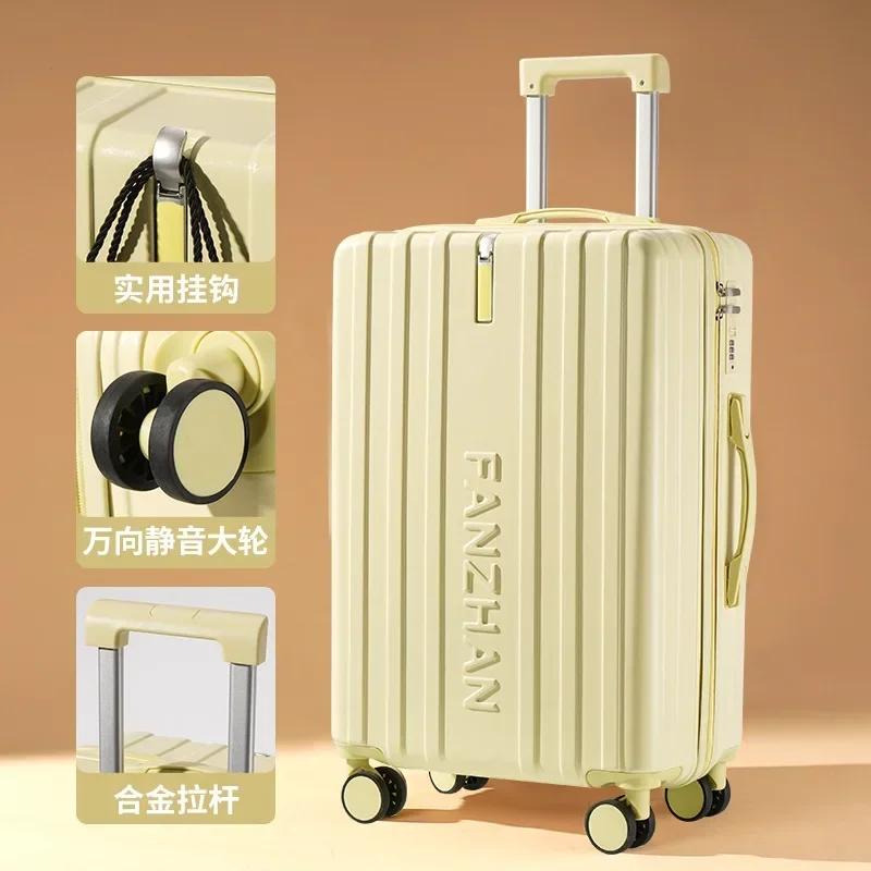 Ins Style Luggage Trolley Case Durable Silent Wheels Suitcase for Korean Girls Boys Large Capaci Student Password Case Travel