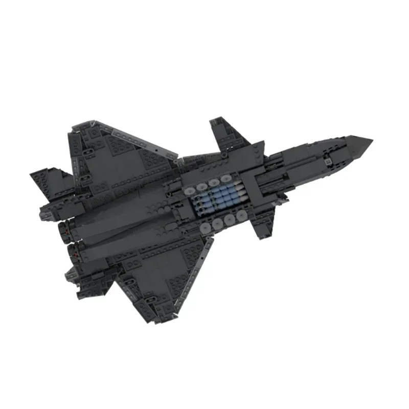 Bloques de construcción Moc, modelo de avión militar Chengdu J-20, tecnología de combate, bloques modulares, regalo, juguetes de Navidad, conjuntos DIY de montaje