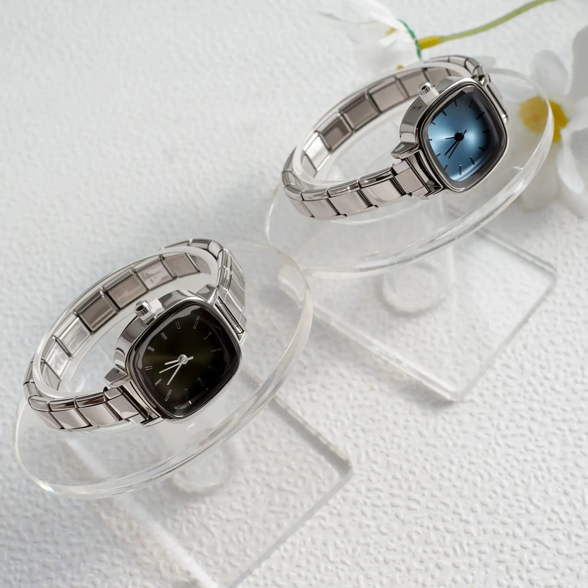 

Модульные часы унисекс из нержавеющей стали, повседневные, модные, роскошные, серебряные, кварцевые, классический стиль, часы DIY, идеальный подарок