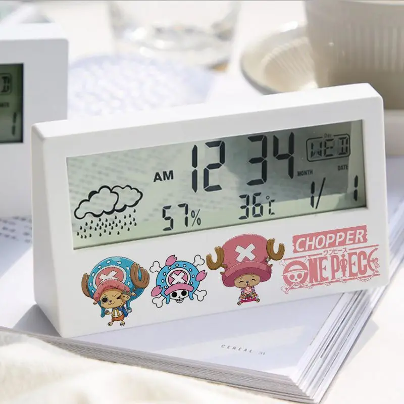 Cute Cartoon One Piece Monkey D. Luffy Roronoa Zoro Nami Electronic Alarm Clock Creative Alarm Clock Electronic Clock