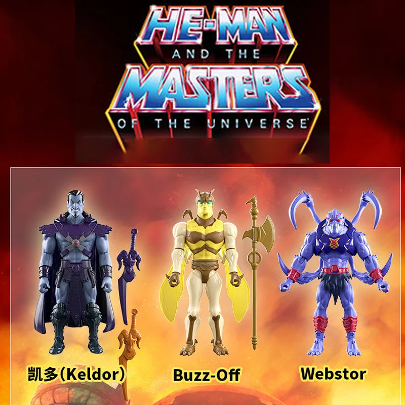 En stock, auténtico juguete de acción de Mattel Masters Of The Universe Classic Character Collection Series Keldor Buzz-Off Webstor