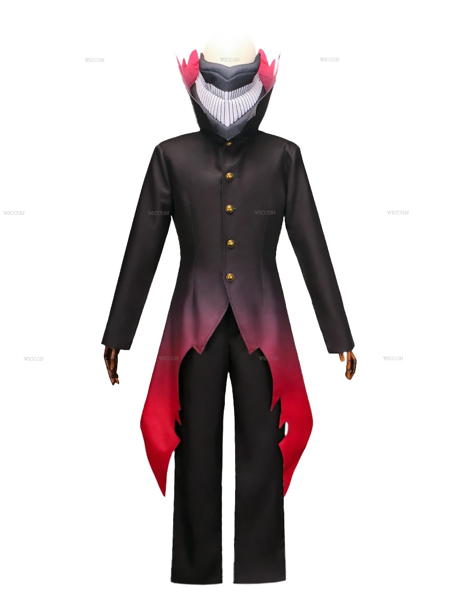Ken Takakura Ken Okarun Dandadan Cosplay Costume Turbo Granny Mode High Necked Trench Coat Red Black Outfit Halloween Party Suit image 2
