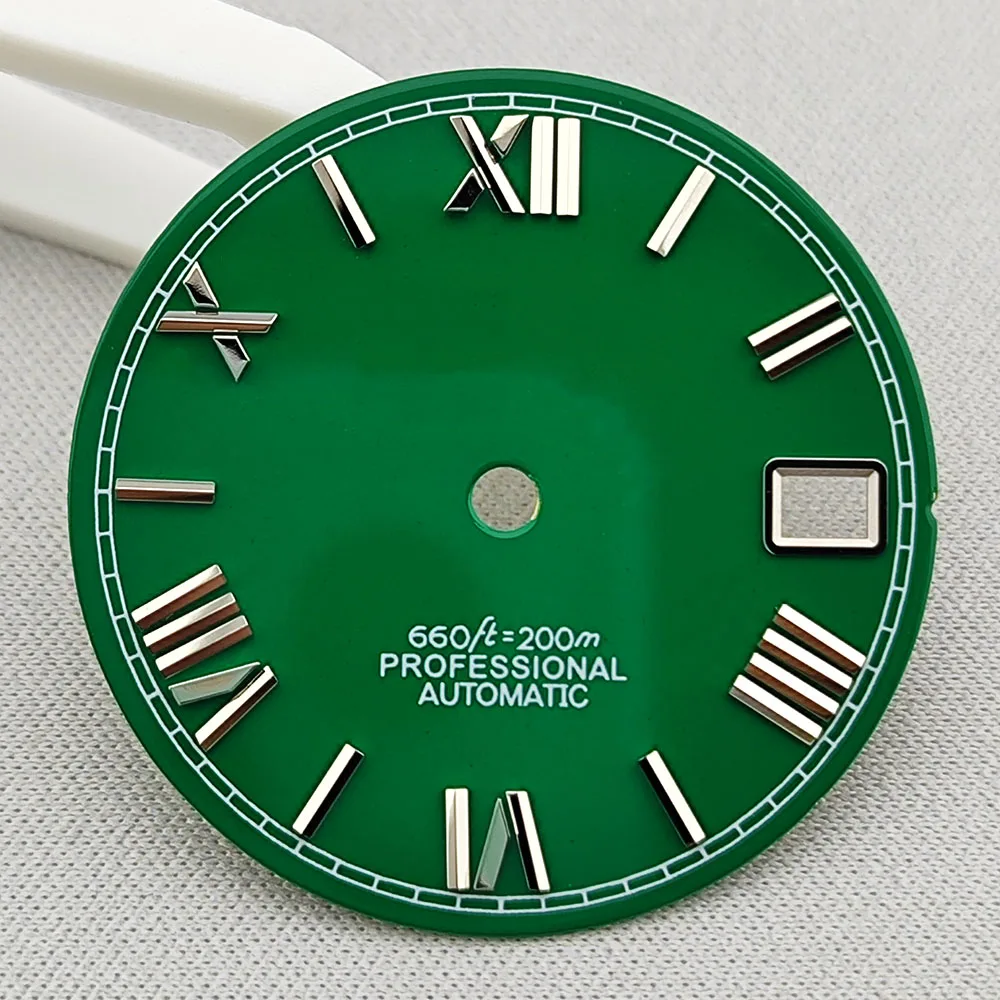 Mostrador de relógio nh35 de 28.5mm, mostrador s adequado para movimento nh35 nh36, ferramenta de reparo de acessórios de relógio