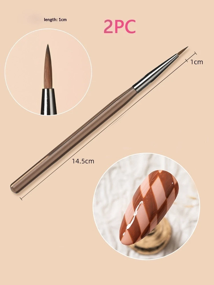 9-teiliges UV-Gel Nagelpinsel-Set, DIY Malstift, Maniküre Acryl-Zeichenpinsel für Nagelkunst-Design, Nagelspitzen-Präsentationswerkzeug