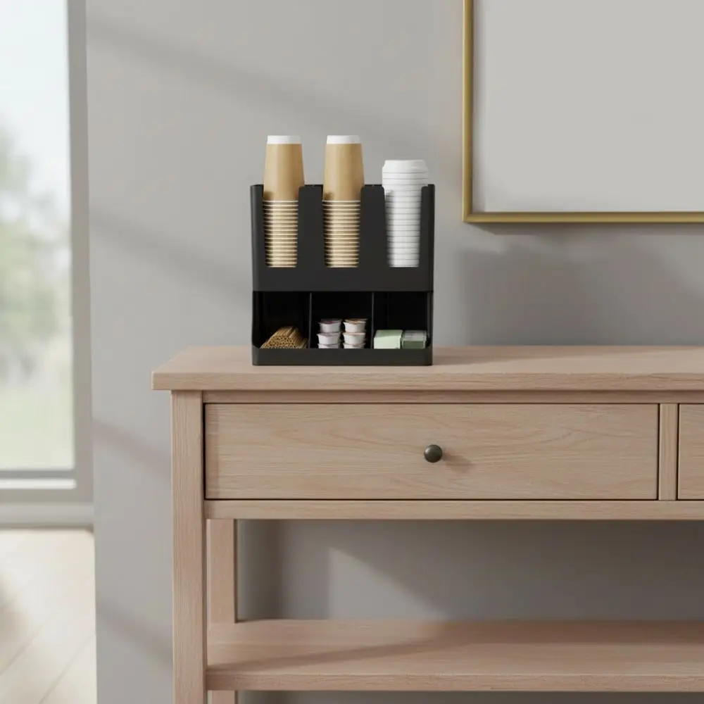 

Пластиковый одноразовый держатель для бумажных стаканчиков, большая емкость, компактная стойка для хранения бумажных стаканчиков, настенный держатель для стаканчиков для напитков, бар