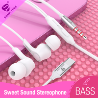 SOMIC TONE In Ear Wired Earphone With Microphone 3.5mm Noise Cancelling USB Type C Lightning Headphones For iPhone Xiaomi Huawei