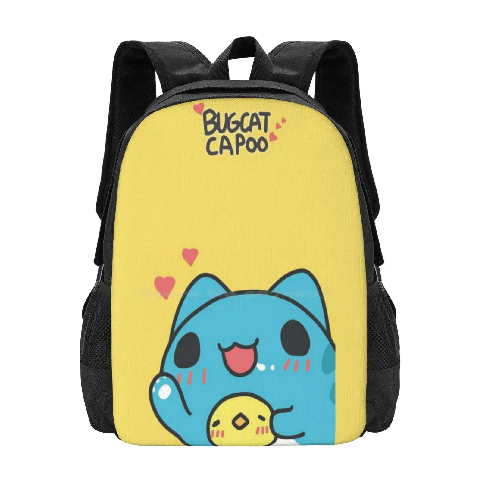 Bugcat Capoo Cute Funny Cat Large Capacity School Backpack Laptop Bags Bugcat Capoo Plush Bugcat Capoo Shop Bugcat Capoo Gif