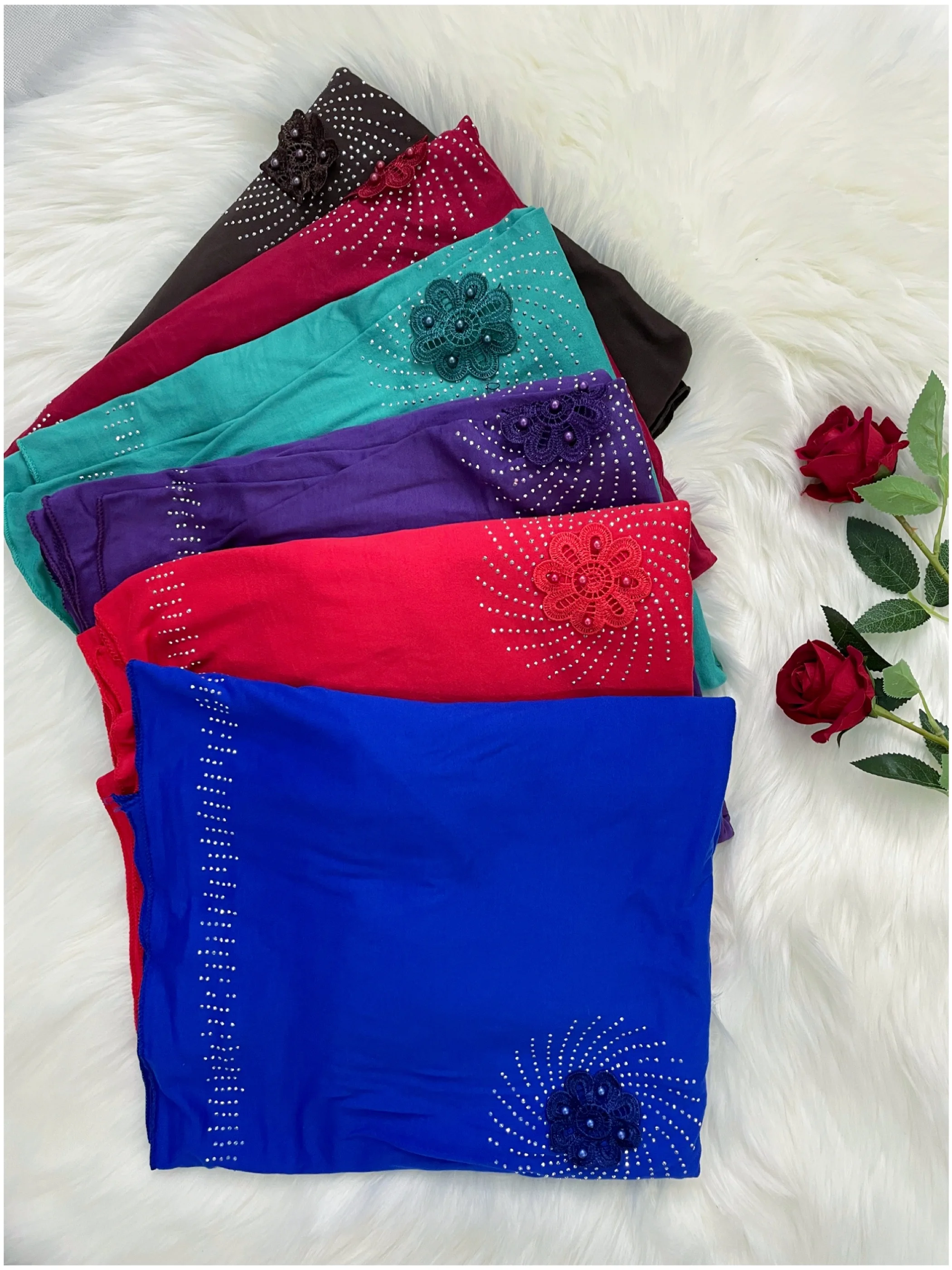 2023African Dubai 100% Cotton Pashmina Pray Instant Hijab Scarf African Muslim Shawl Wrap Ramadan  Turbans For Women HB282