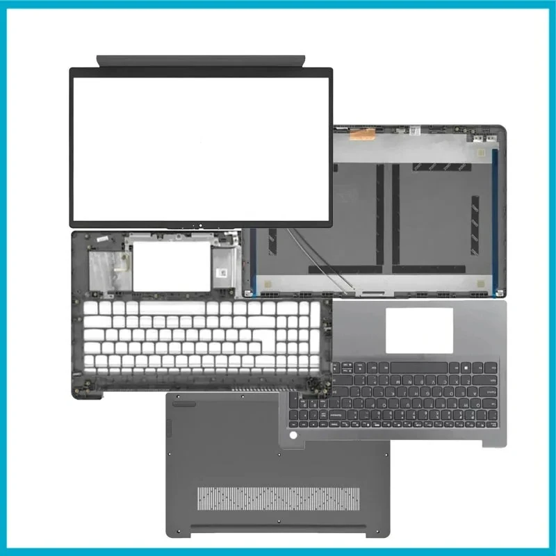 New Laptop LCD Back Cover 15.6in Front Bezel Palmrest Bottom Case Keyboard Hinges For Lenovo IdeaPad 3 15ALC6 15ITL6 15ADA6 2021