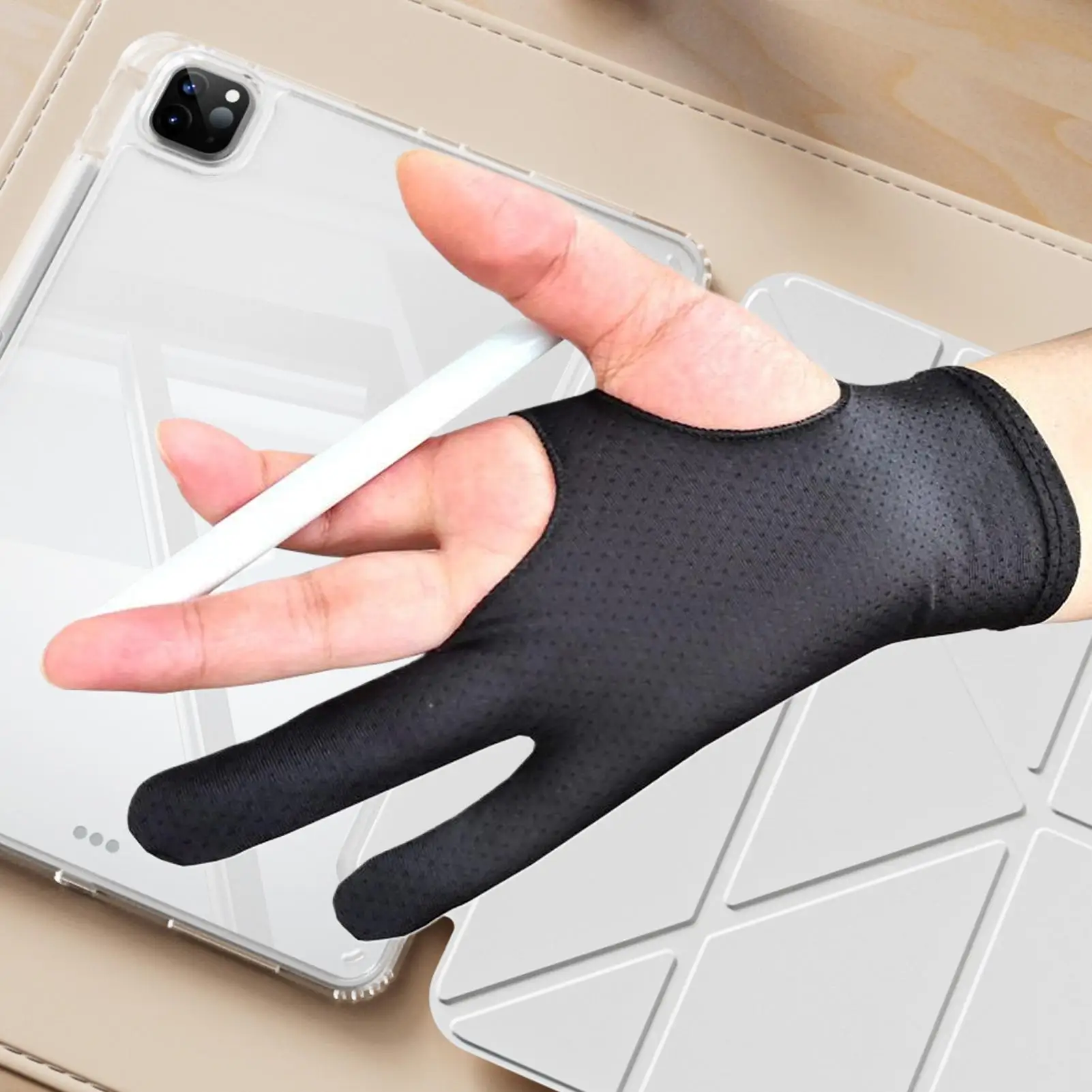 Drawing Glove Palm Rejection Anti-Fouling Gloves for Tablet computer Capacitive Screen Artist Right/Left Hand Graphic Tablet