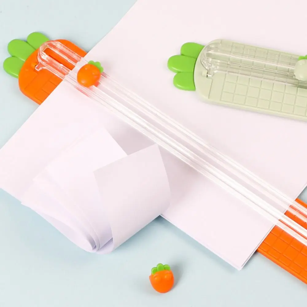 Portable A3 A3 Paper Cutter Mini Replaceable Blade Paper Trimmer Carrot Shaped Bidirectional Paper Cutting Machine School Office