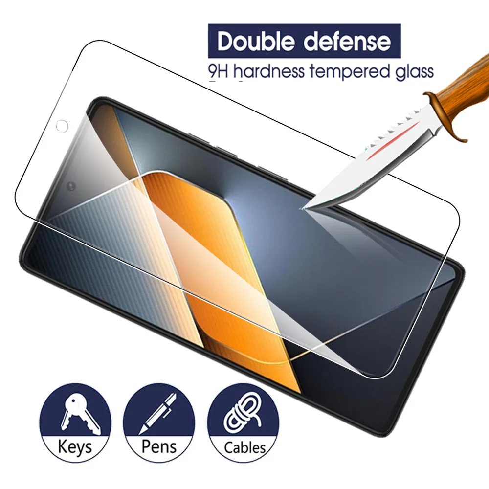 2Pcs Tempered Glass For Tecno Pova 6 Neo 5G Protective Glass For Tecno Pova6 Pova 6 Pro 6neo Screen Protector Safety Cover Films