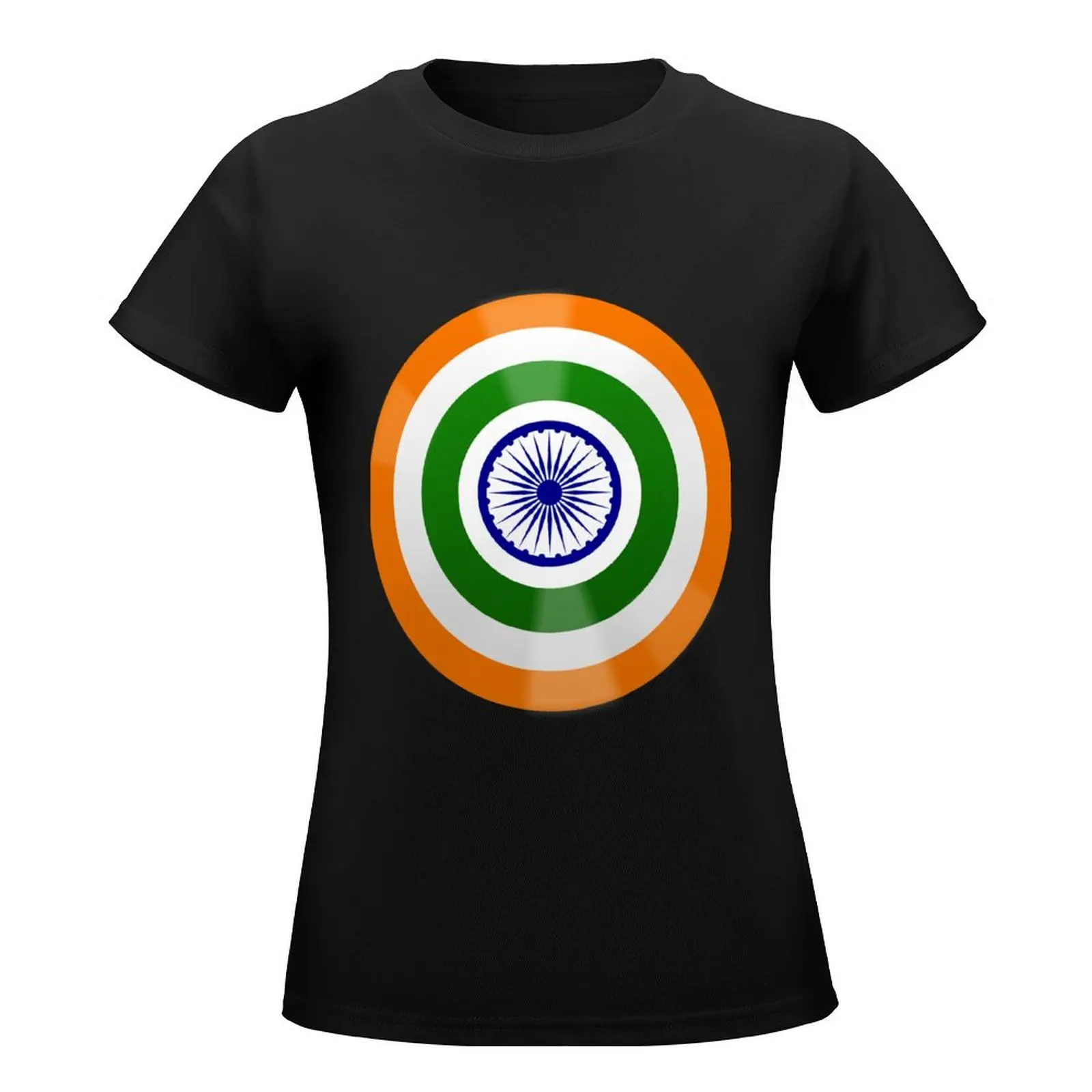 Captain India Shield T-Shirt aesthetic clothes Blouse cropped t shirts for Women