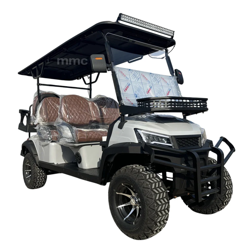 4 Seat Electric Golf Cart 5000W Scooter ATV Go Karts Adult Sightseeing Classic Gas Cart Electric Golf Cart