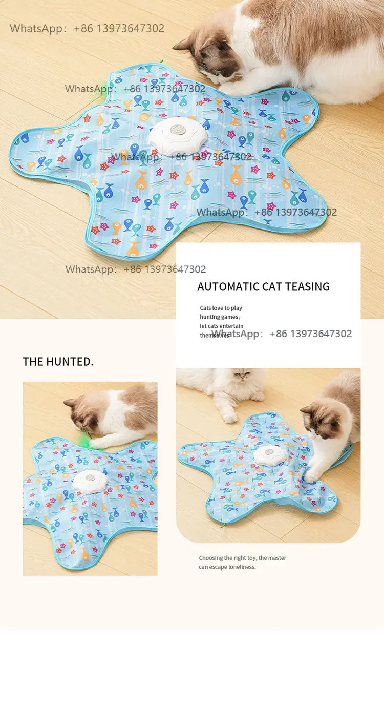 Durable Nylon Electric Toy Ball Eco-Friendly Cross-Border New Product for Boredom Relief Cat Hunting Toy Cover Self-Pleasure