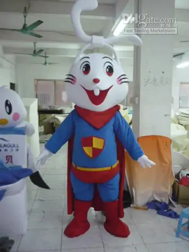 Mascote de coelho para adultos, adereços de corpo inteiro, vestido de Halloween, roupa de Natal, novo personagem