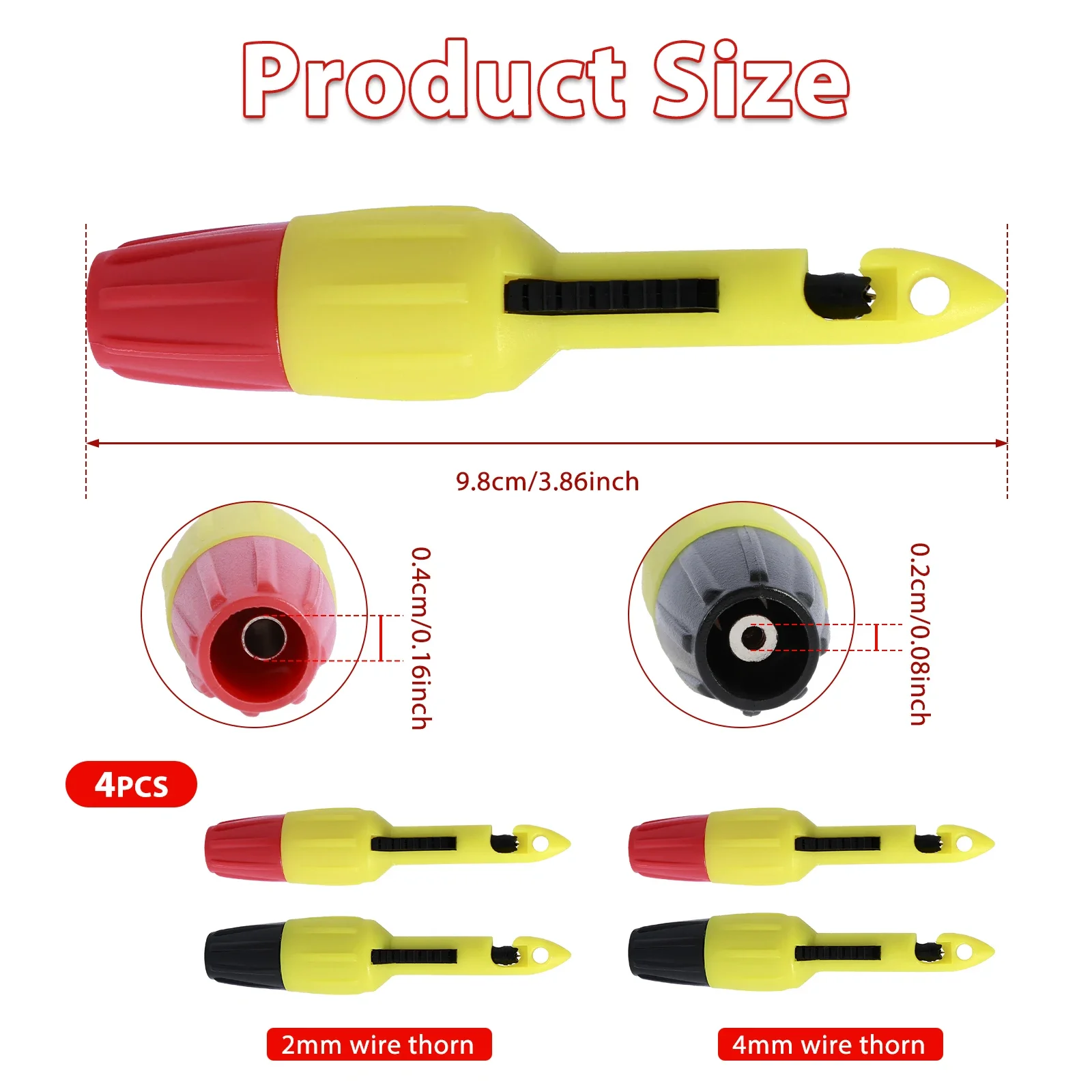 Imagem -06 - Portátil Wire Piercing Probe Kit Piercing Punção Teste Gancho Ferramenta de Teste mm mm Clip Pcs