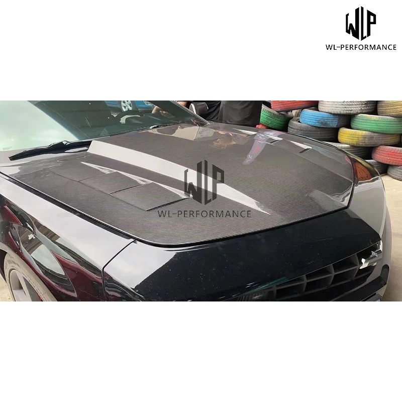 High Quality Carbon Fiber / FRP Unpainted Engine Hood Cover For Chevrolet Camaro Car Body Kit