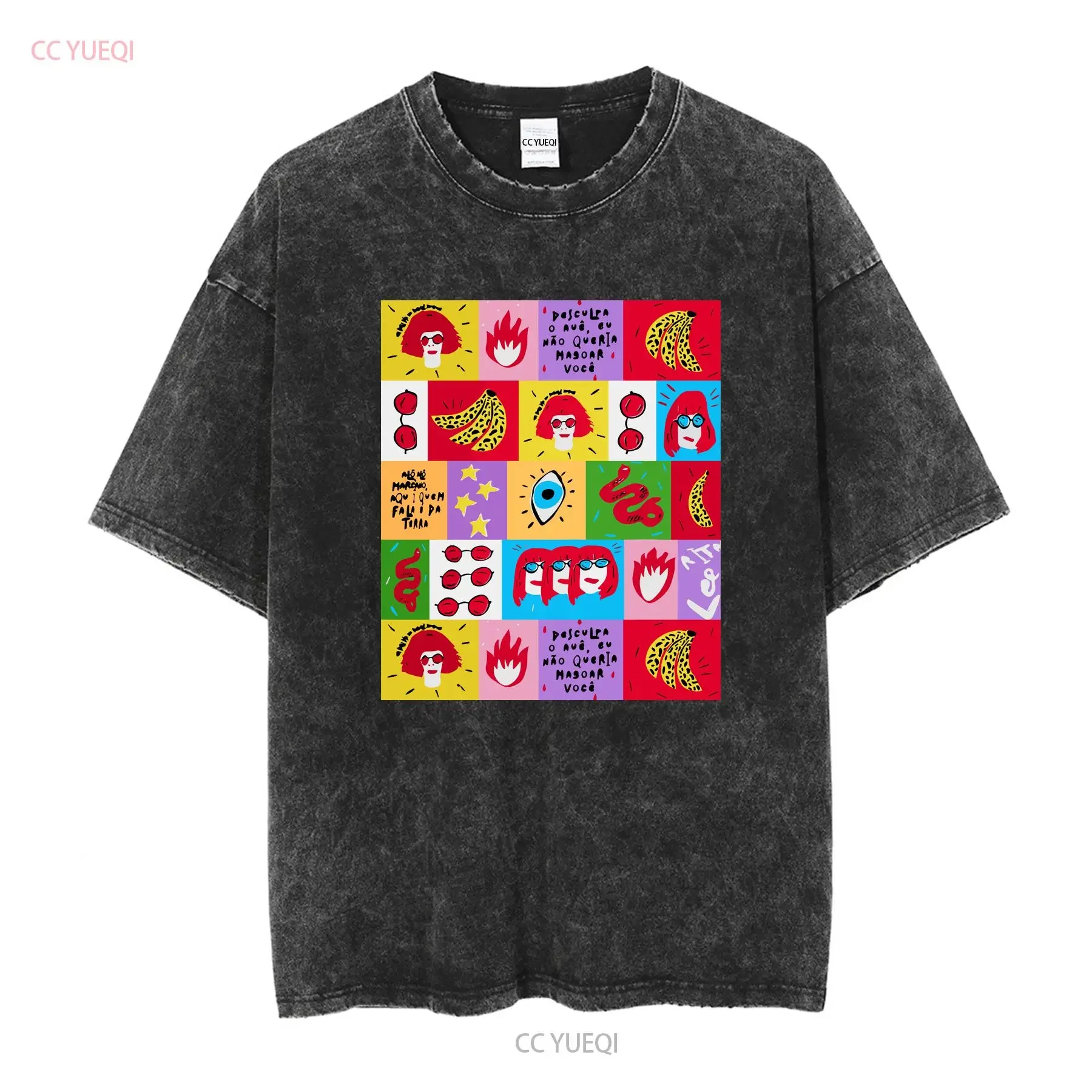 نادر ريتا لي المغني القطن للمروحة الأبيض كل حجم تي شيرت TMB760 خمر غسلها تنفس عادية تنوعا الموضة