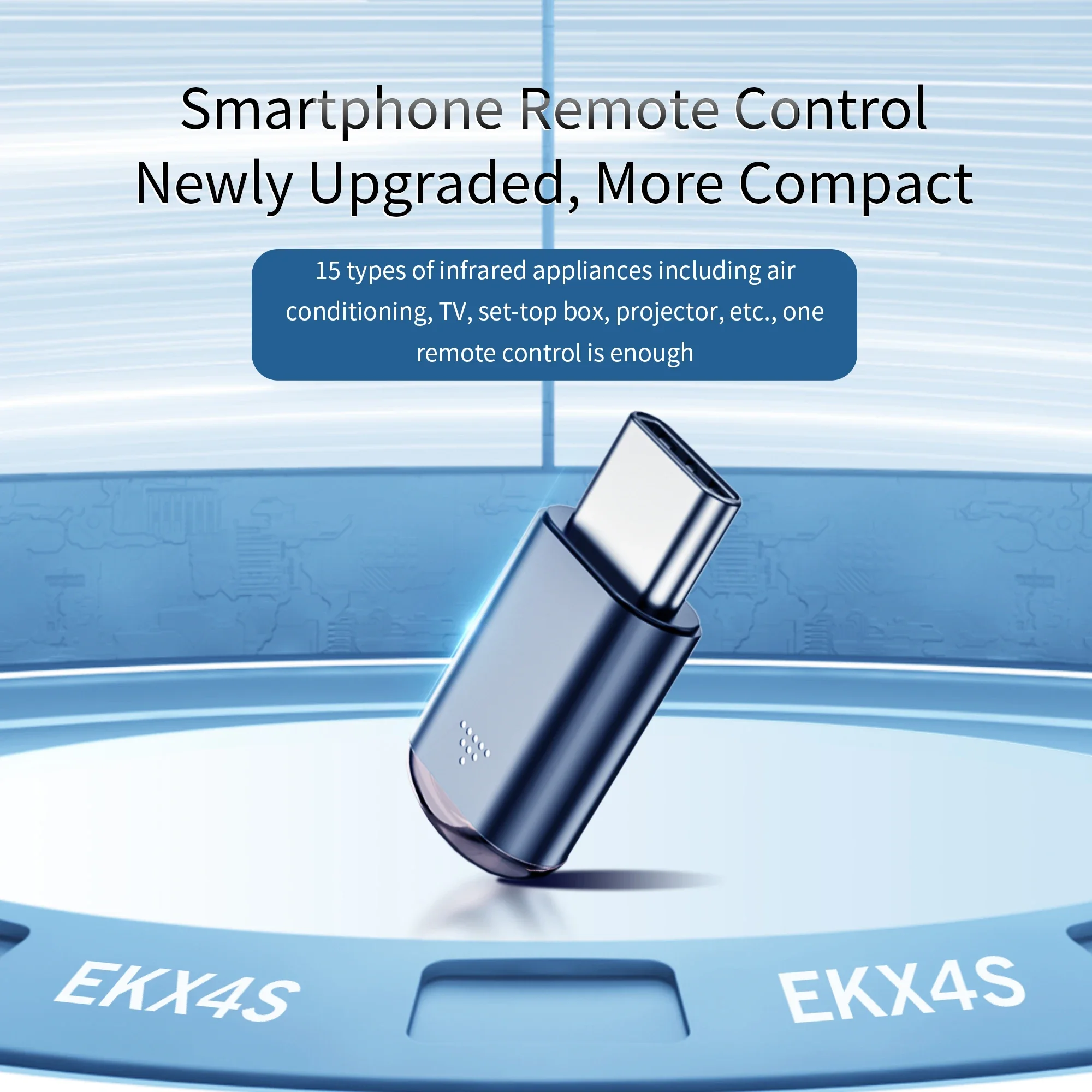Universal Infrared Transmitter EKX4S Smart Remote Control Short Capsule Adapter for Mobile Phone TV Air Conditioner Convenient