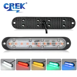 Factory Wholesale 2pcs 6inch Truck LED Side Marker Car SUV Offroad Tractor Indicator Amber Lamp Trailer Lorry Position Light