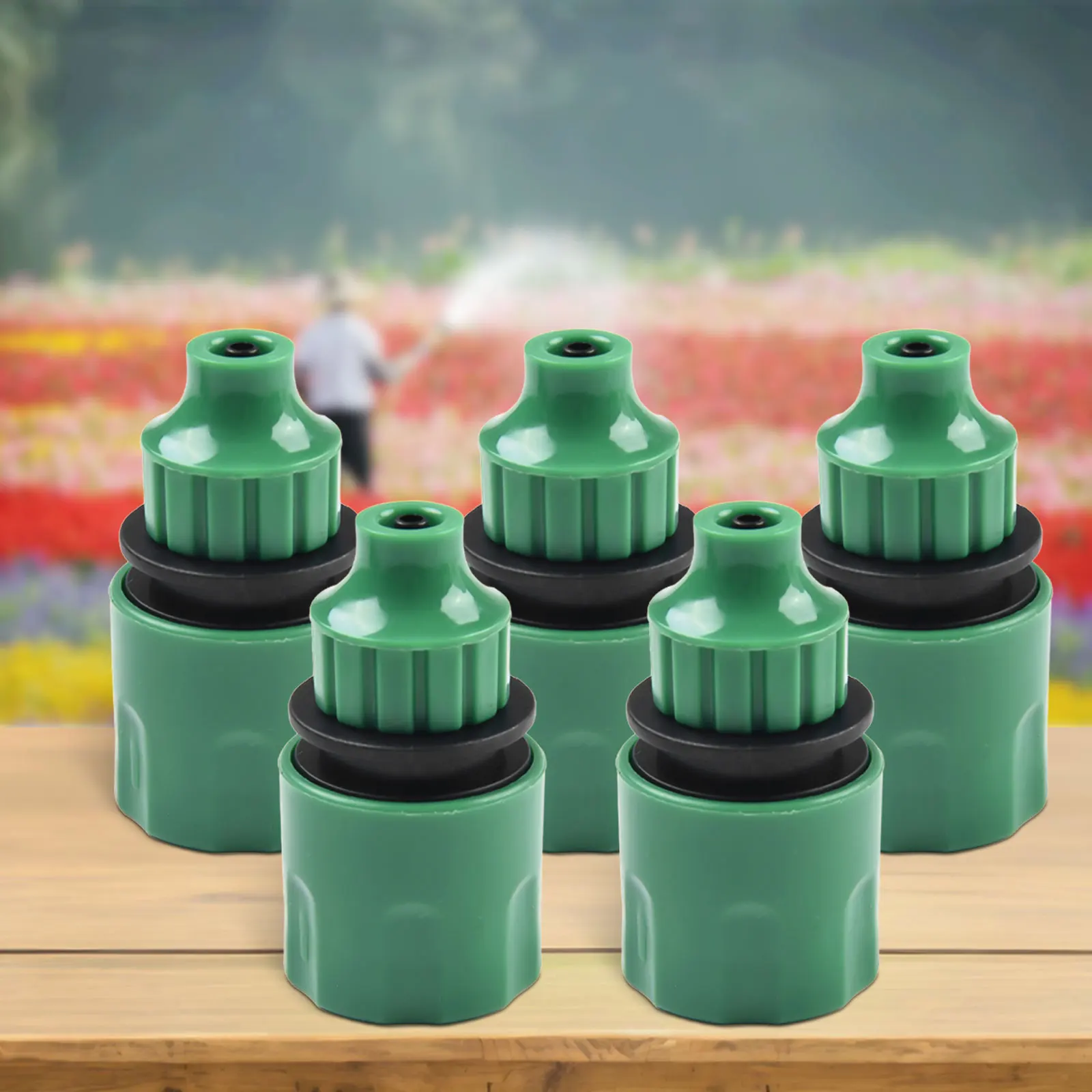 

5pcs Water Hose Quick Connector For 4/7mm And 8/11mm Hose Pipe Reducing Connector Stop Water Joint Irrigation System Adapter