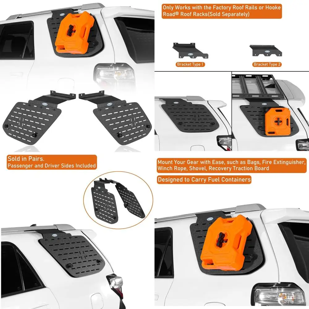 نظام لوحة تخزين وحدات لـ 4 عداء النافذة الخلفية لوحة مولي رف البضائع الخارجي 2010-2024 تويوتا 4 عداء محسن Sto