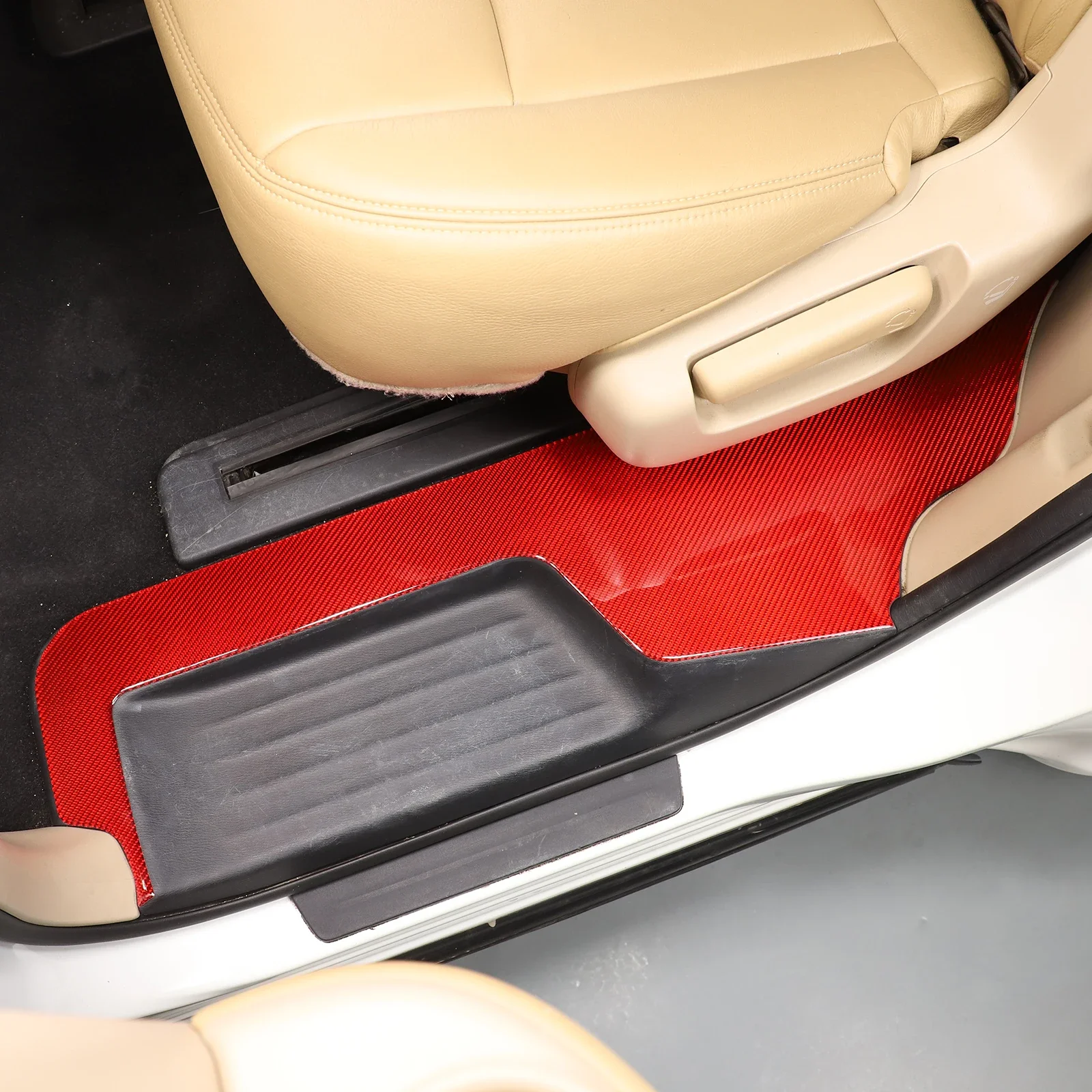 OUIO Car Protective Sticker for Nissan Pathfinder 2013-2018 Carbon Fiber Exterior Trim Protection Anti-Scratch Trim Sticker Soft