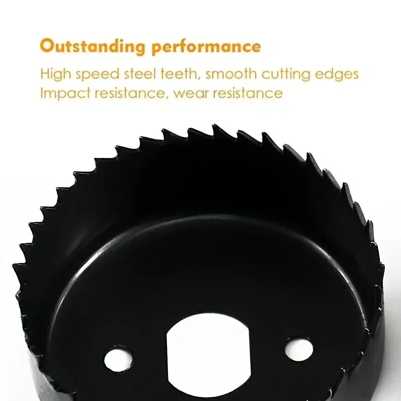 11Pcs Kit Durable Carbon Steel Metal Circle Power Drill Hole Cutter Wood PVC and Plastic Screw extractor set Bit