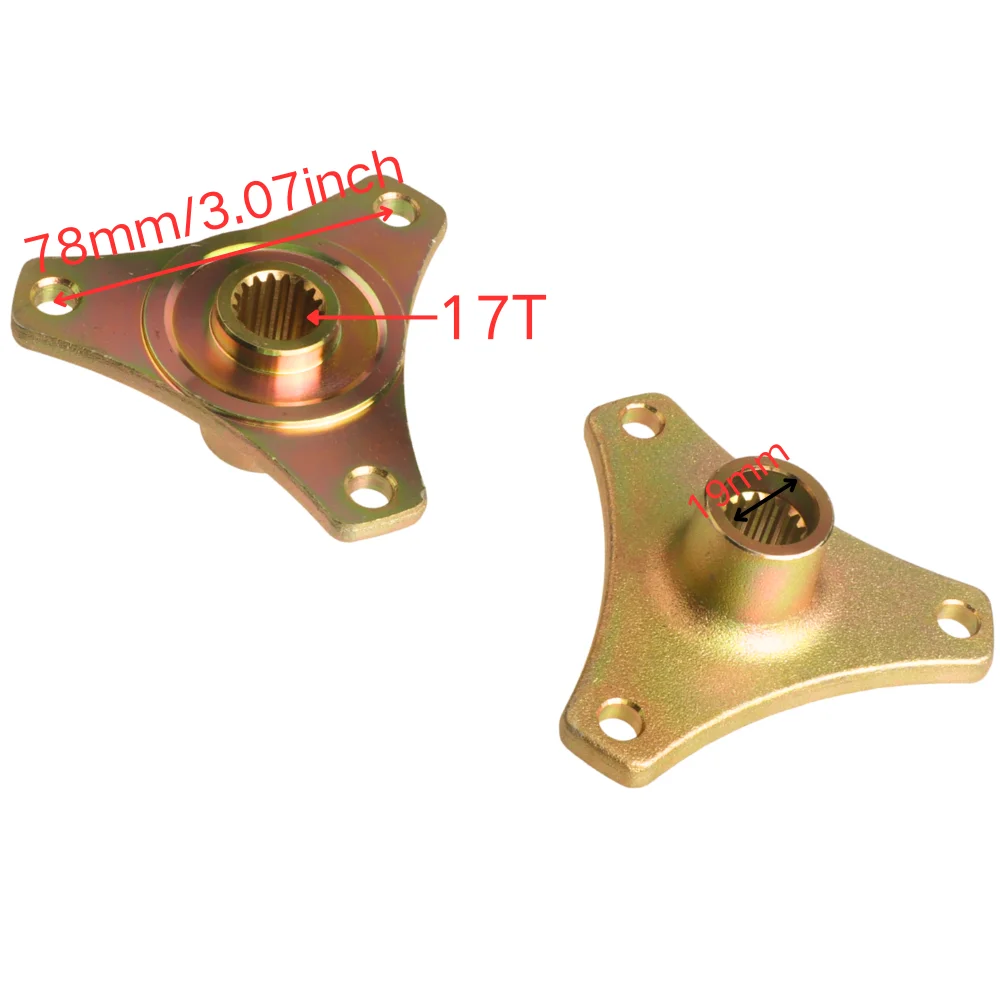 610mm 17-23T ATV Rear Axle Kit STD 20mm Assembly with Carrier Hub Brake Disc  420-37T Sprocket 420 140L Chain for  ATV Go Karts - view 4