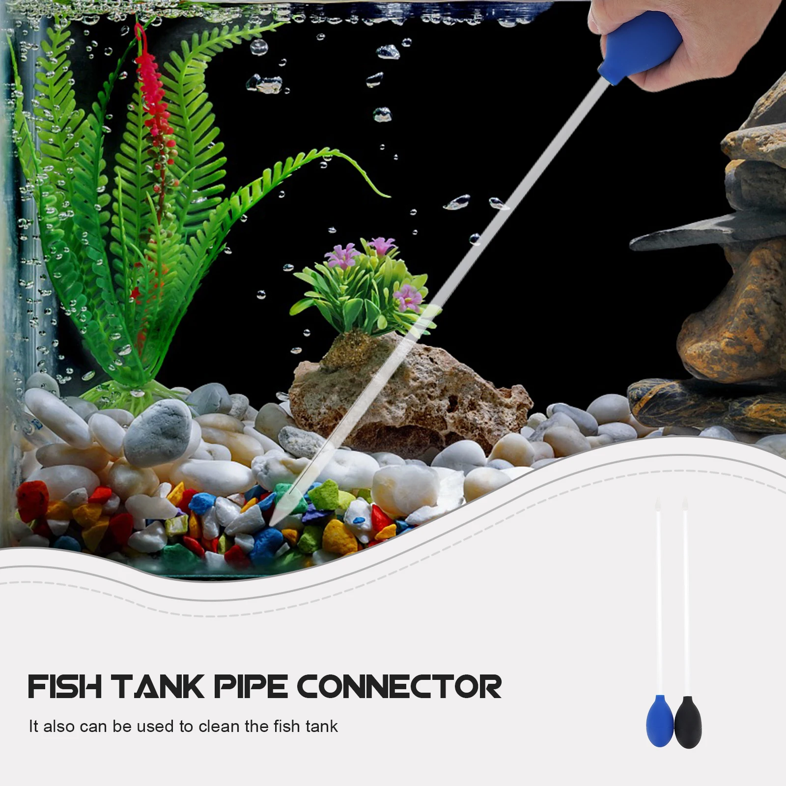 

2pcs Acrylic Coral Fish Tank Water Changer Long Fish Feeder Scale Spot Phytoplankton Tool Aquarium Feeding Tube Shrimp Reef