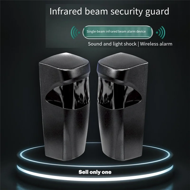 B24B Automatic Gate Door Safety Alarm Infrared  Sensor 15M Battery Photocell DC/AC 12~24V Waterproof IP5