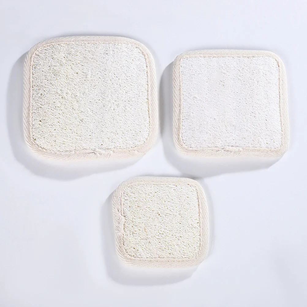 

5pcs Loofah Exfoliating Sponge Bath Scrubber Gentle Skin Cleaning Body Wash Tool For Shower Routine Durable Natural Fiber