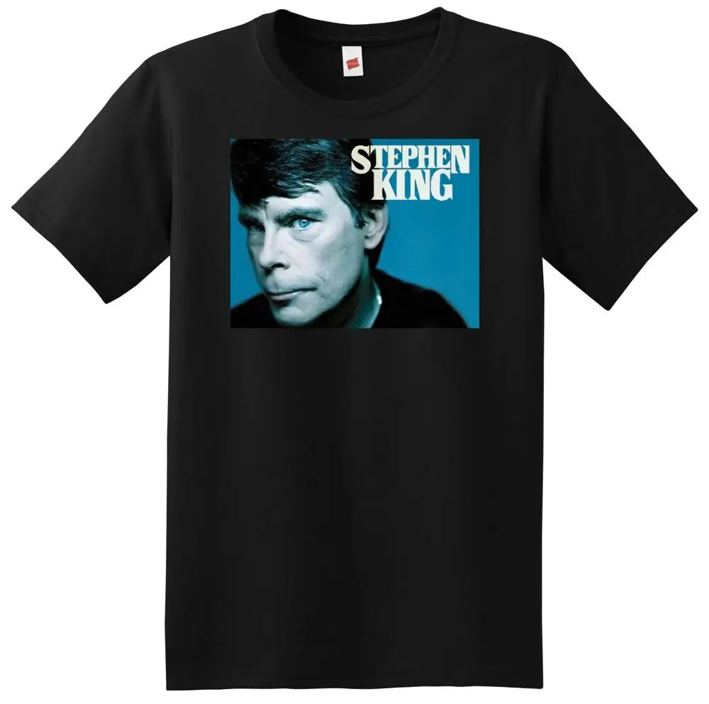 STEPHEN KING T SHIRT author photo poster tee horror writer SMALL MEDIUM L XL