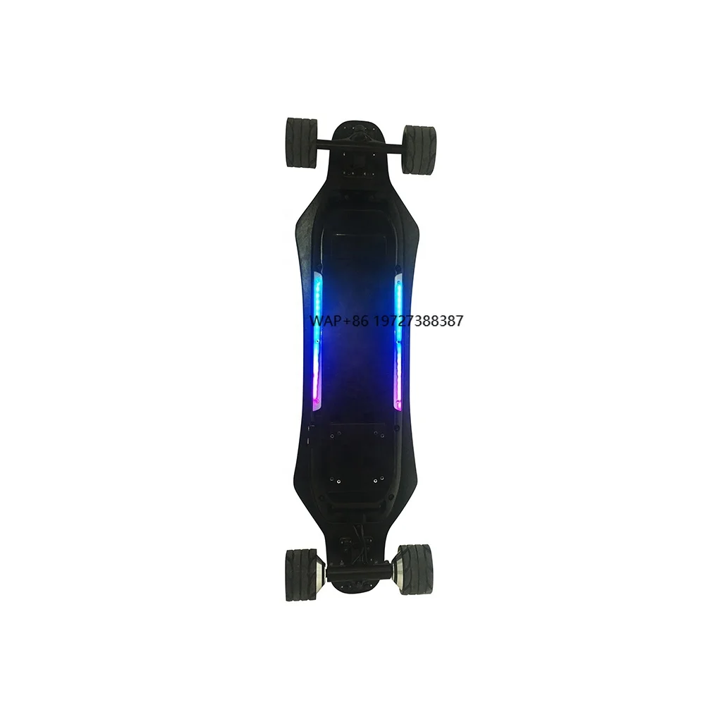 High Quality Custom Four-Wheel Electric Skateboard with Dual Hub Motor Longboard and Remote for Paved Surfaces