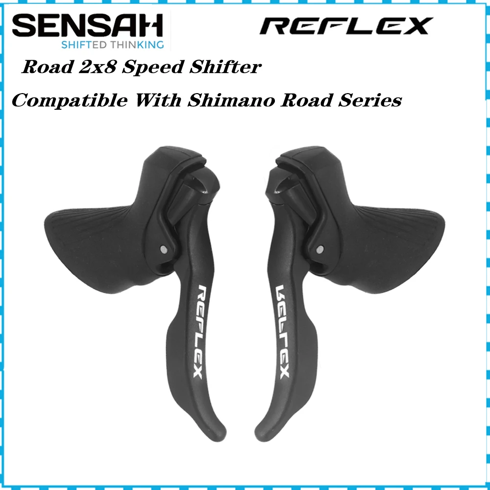 SENSAH Groupset REFLEX Road Bike Shifter 2x8 Speed Brake Lever Bicycle Derailleurs Shimano Rear Derailleur Sora Tiagra Claris