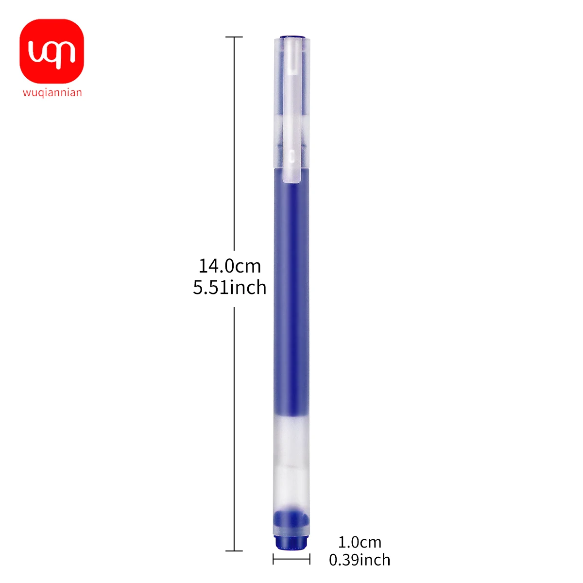 Imagem -03 - Caneta Esferográfica de Tinta Wqn-gel Alta Capacidade Preto Azul Vermelho Ponta de Bala 05 mm Escrita Suave Escritório Material Escolar Peças