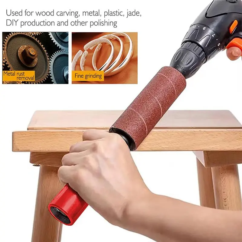 【MUST-HAVE】Rubber Sanding Drum For Spindle Sander Drum Sander Set Hand-Held For Metal Wood Glass Stone