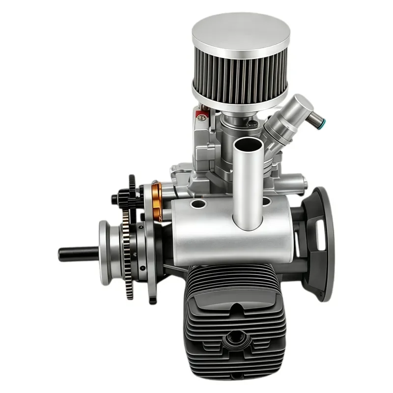 70cc Twin Cylinder Two Stroke EFI Power Motor with Electric Start for RC Fixed Wing Model Equipment