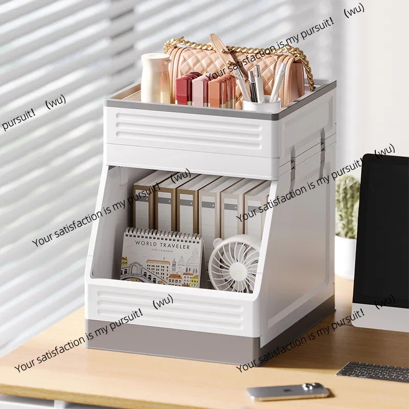 Cart storage Office Home desk sorting and storage Floor type multi-layer movable large-capacity bookshelf