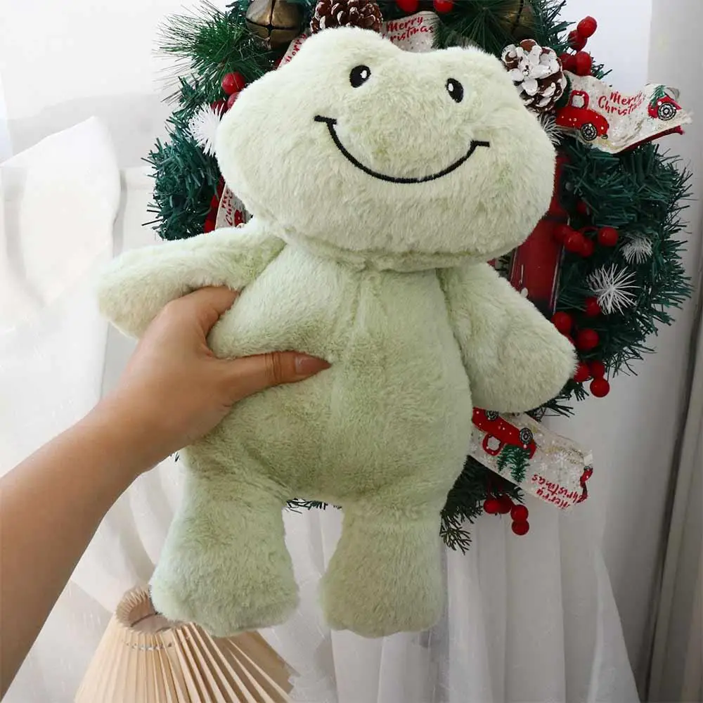 Presentes de natal decoração para casa brinquedos macios travesseiro de pelúcia dos desenhos animados animais brinquedos preenchidos sapo sorridente brinquedo de pelúcia sapo verde brinquedo de pelúcia