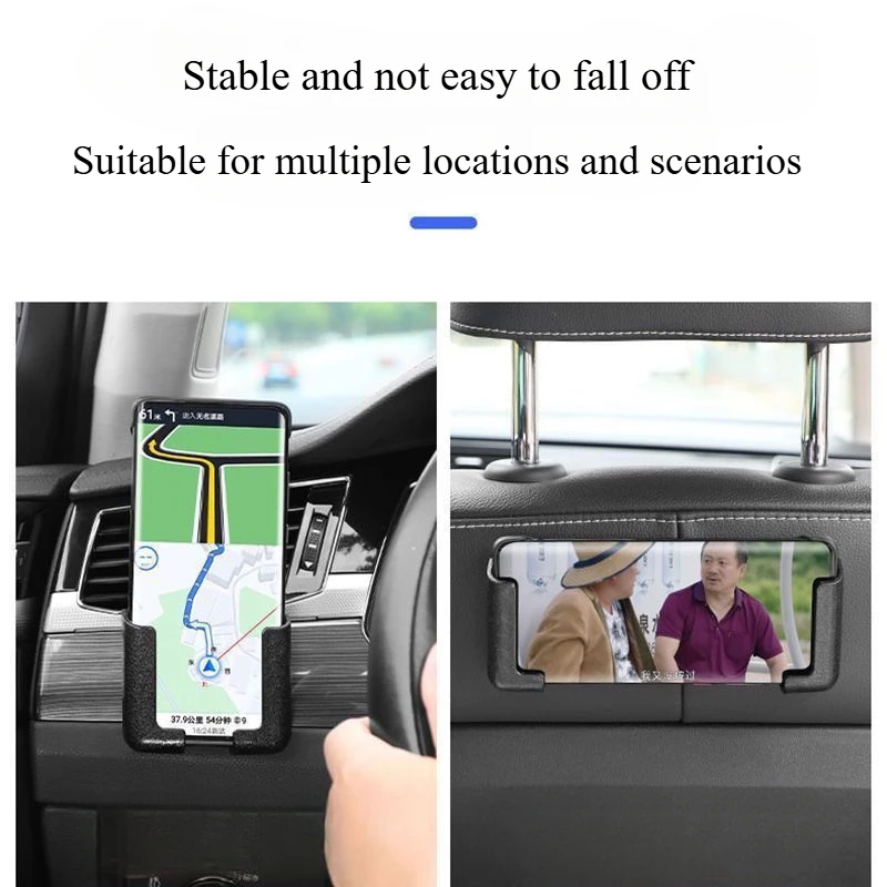 حامل هاتف سيارة جديد عالمي ملاحة لاصقة للسيارات حامل هاتف خلفي قوس دعم الراكب - 4