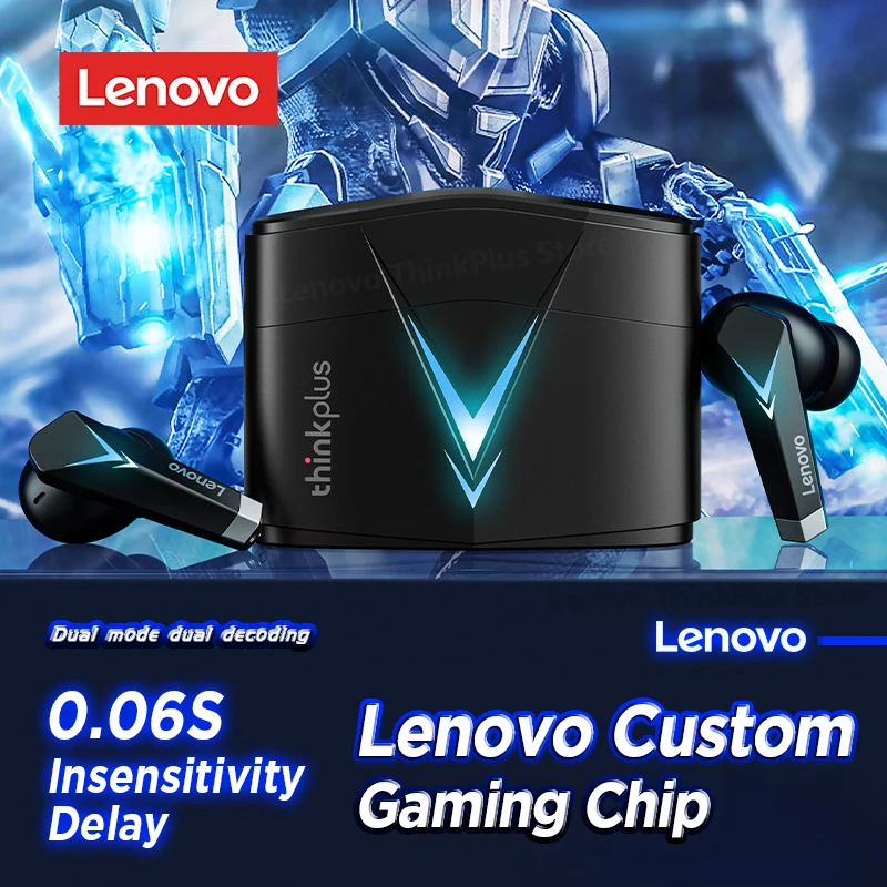 

Original Lenovo LP6 5.0 Earphone Bluetooth Wireless Earbuds Low Latency Headphones HD Call Dual Mode Gaming Headset With Mic