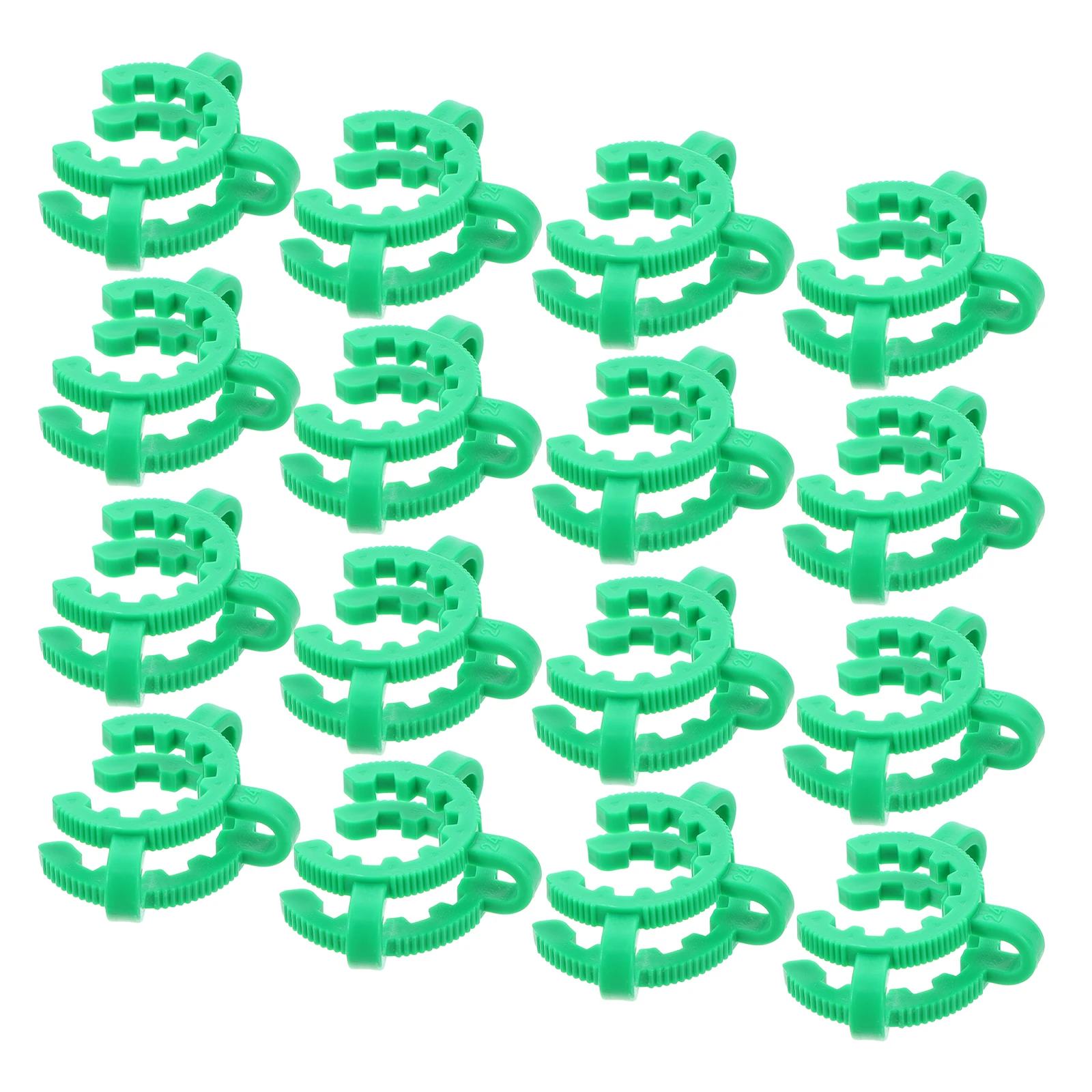 

12 Pcs Connector Clamp Glass Interface Garbage Sorting Angled Frosted Plastic