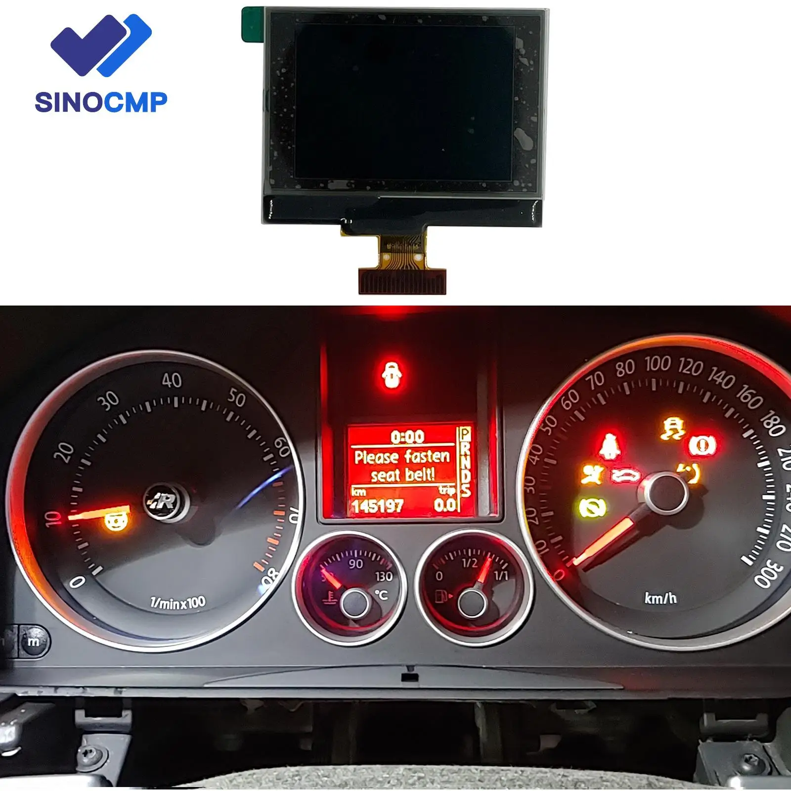 

1TD920862 1K0920861M 92290206 New Dashboard LCD Display Screen for Golf Touran Eos Passat Jetta Scirocco
