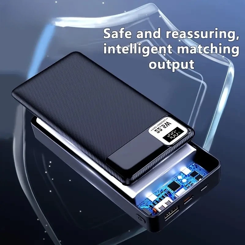 باور بانك 20000 مللي أمبير في الساعة 22.5 وات، بطارية شحن سريعة للغاية، شاشة رقمية عالية السعة لهاتف آيفون وسامسونج وهواوي وشاومي